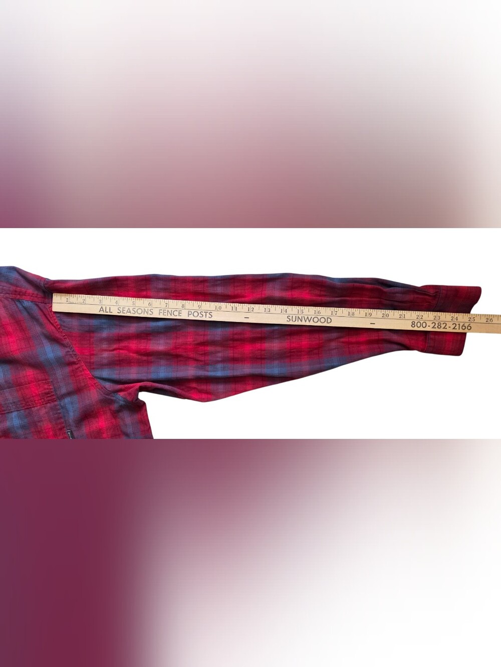 Columbia XL Red Blue Plaid Long Sleeve Outdoor Gorpcore Button Down Shirt - Picture 8 of 8